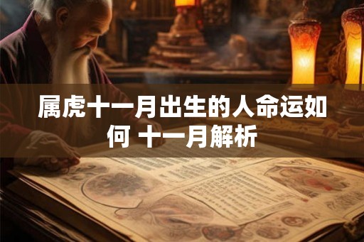 属虎十一月出生的人命运如何 十一月解析