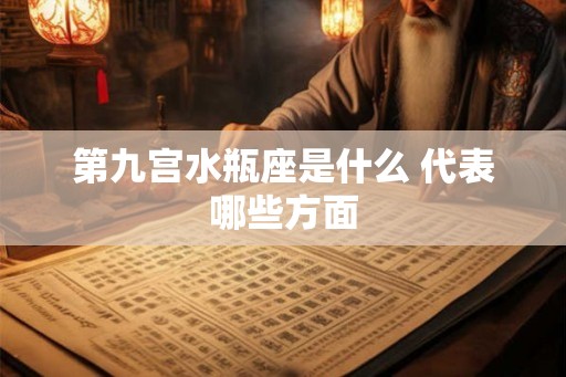 第九宫水瓶座是什么 代表哪些方面