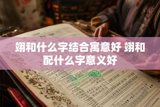 翊和什么字结合寓意好 翊和配什么字意义好