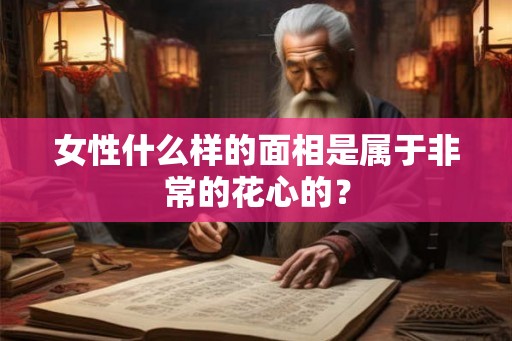 女性什么样的面相是属于非常的花心的？