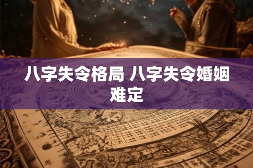 八字失令格局 八字失令婚姻难定