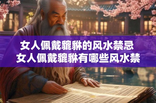 女人佩戴貔貅的风水禁忌 女人佩戴貔貅有哪些风水禁忌 女人佩戴貔貅的风水禁忌 女人佩戴貔貅有哪些风水禁忌