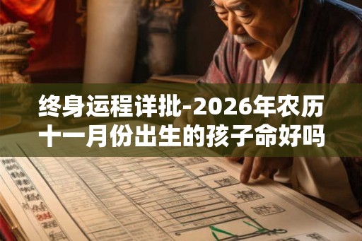 终身运程详批-2026年农历十一月份出生的孩子命好吗 终身运程详批-2026年农历十一月份出生的孩子命好吗