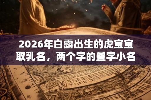 2026年白露出生的虎宝宝取乳名，两个字的叠字小名