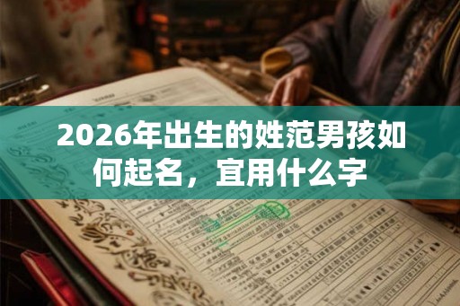 2026年出生的姓范男孩如何起名，宜用什么字
