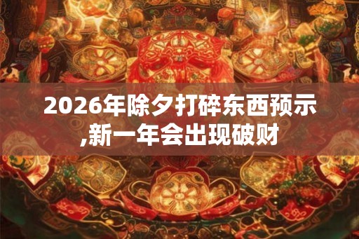 2026年除夕打碎东西预示,新一年会出现破财