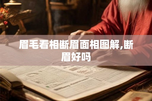 眉毛看相断眉面相图解,断眉好吗 眉毛看相断眉面相图解,断眉好吗