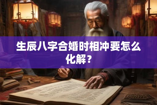 生辰八字合婚时相冲要怎么化解? 生辰八字合婚时相冲要怎么化解?