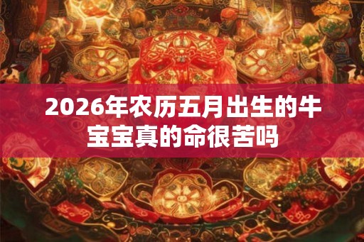 2026年农历五月出生的牛宝宝真的命很苦吗