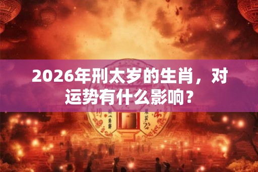 2026年刑太岁的生肖，对运势有什么影响？