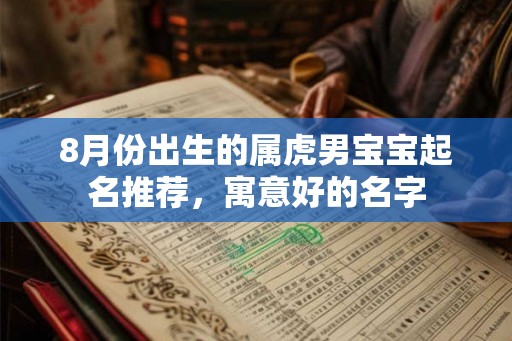 8月份出生的属虎男宝宝起名推荐，寓意好的名字