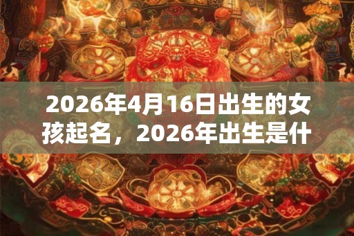 2026年4月16日出生的女孩起名，2026年出生是什么命？