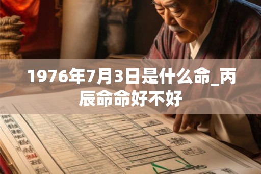 1976年7月3日是什么命_丙辰命命好不好