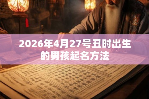 2026年4月27号丑时出生的男孩起名方法