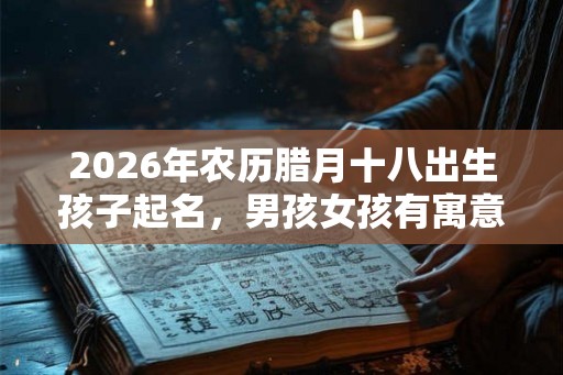 2026年农历腊月十八出生孩子起名,男孩女孩有寓意的好名字推荐 2026年农历腊月十八出生孩子起名,男孩女孩有寓意的好名字推荐