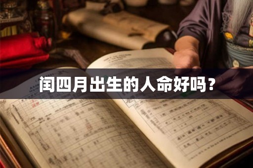 闰四月出生的人命好吗？