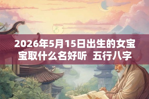 2026年5月15日出生的女宝宝取什么名好听  五行八字查询