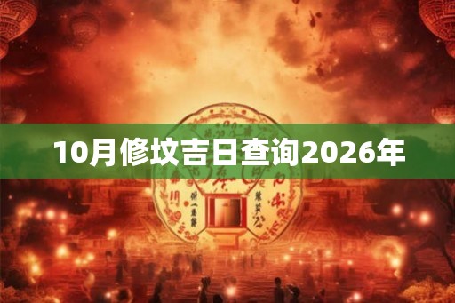 10月修坟吉日查询2026年