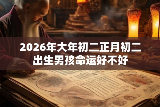 2026年大年初二正月初二出生男孩命运好不好