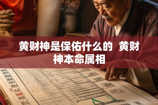 黄财神是保佑什么的  黄财神本命属相