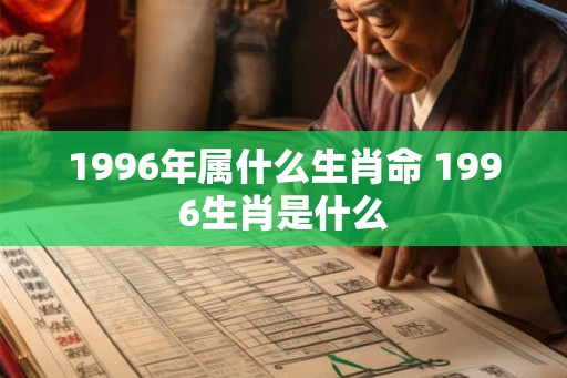 1996年属什么生肖命 1996生肖是什么