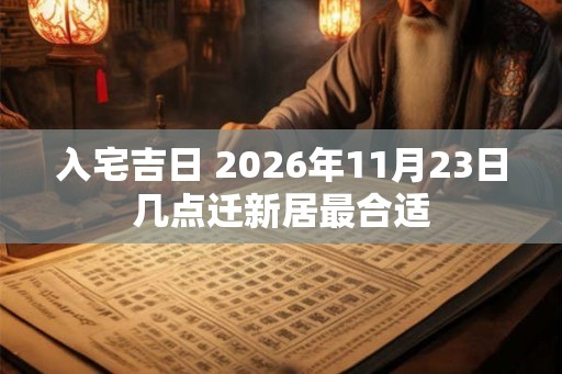 入宅吉日 2026年11月23日几点迁新居最合适