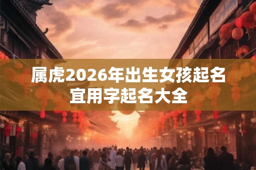 属虎2026年出生女孩起名宜用字起名大全 属虎2026年出生女孩起名宜用字起名大全