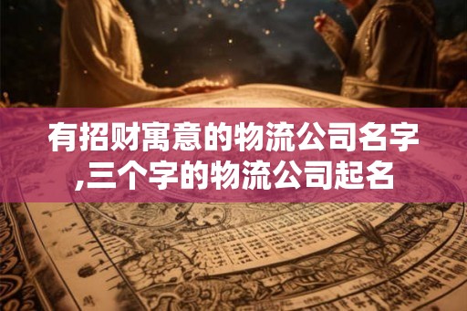 有招财寓意的物流公司名字,三个字的物流公司起名 有招财寓意的物流公司名字,三个字的物流公司起名