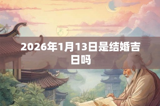 2026年1月13日是结婚吉日吗