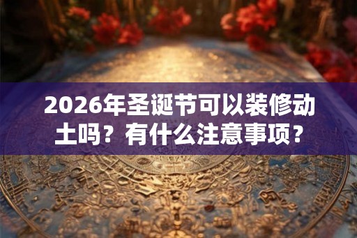 2026年圣诞节可以装修动土吗？有什么注意事项？
