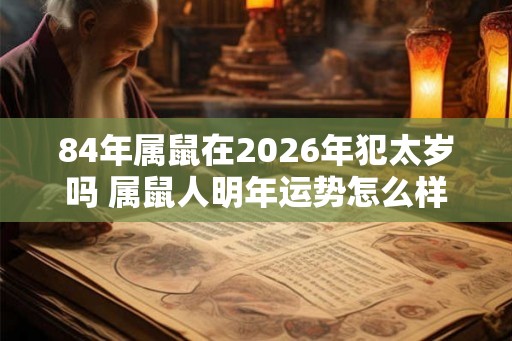84年属鼠在2026年犯太岁吗 属鼠人明年运势怎么样