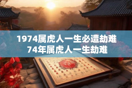 1974属虎人一生必遭劫难 74年属虎人一生劫难