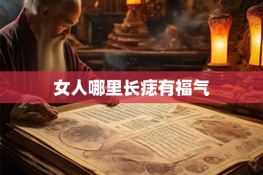 女人哪里长痣有福气