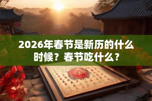 2026年春节是新历的什么时候？春节吃什么？