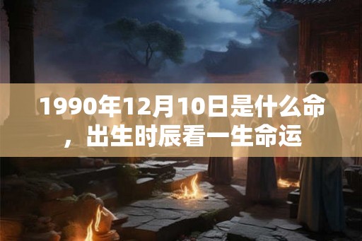 1990年12月10日是什么命，出生时辰看一生命运