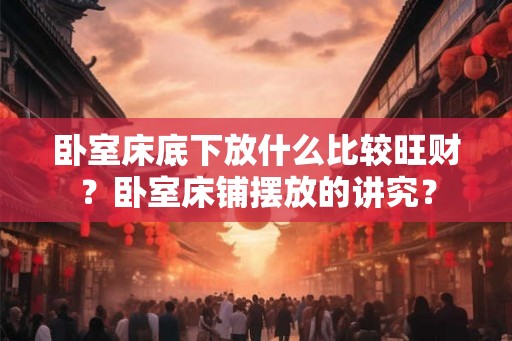 卧室床底下放什么比较旺财？卧室床铺摆放的讲究？