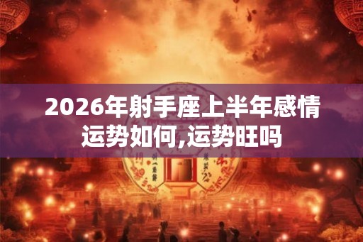 2026年射手座上半年感情运势如何,运势旺吗