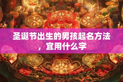 圣诞节出生的男孩起名方法，宜用什么字