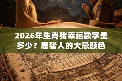 2026年生肖猪幸运数字是多少？属猪人的大忌颜色