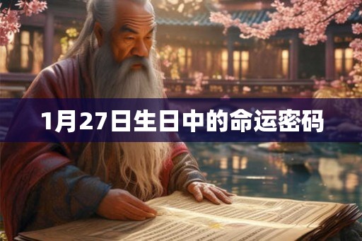 1月27日生日中的命运密码