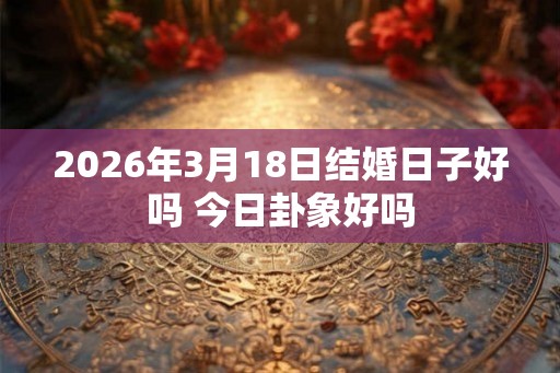 2026年3月18日结婚日子好吗 今日卦象好吗