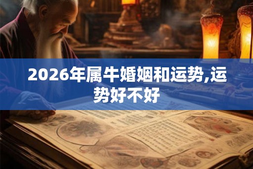 2026年属牛婚姻和运势,运势好不好