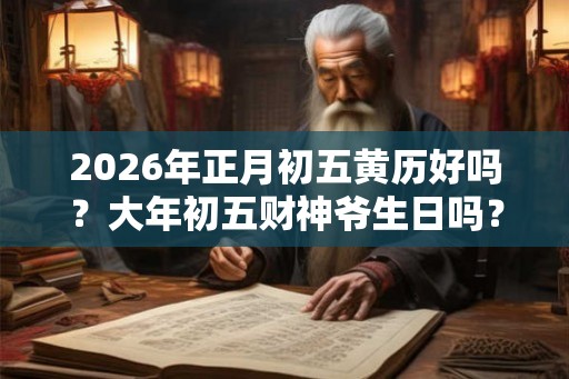 2026年正月初五黄历好吗？大年初五财神爷生日吗？