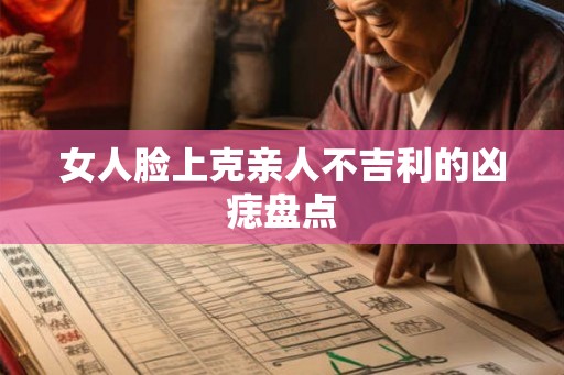 女人脸上克亲人不吉利的凶痣盘点 女人脸上克亲人不吉利的凶痣盘点