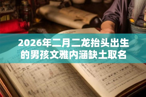 2026年二月二龙抬头出生的男孩文雅内涵缺土取名 2026年二月二龙抬头出生的男孩文雅内涵缺土取名