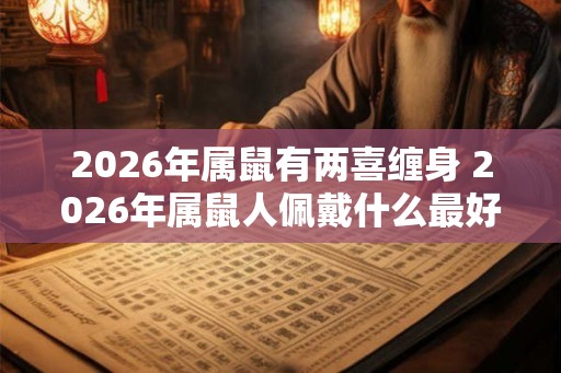 2026年属鼠有两喜缠身 2026年属鼠人佩戴什么最好