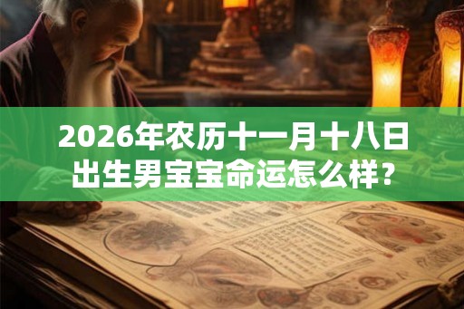 2026年农历十一月十八日出生男宝宝命运怎么样? 2026年农历十一月十八日出生男宝宝命运怎么样?