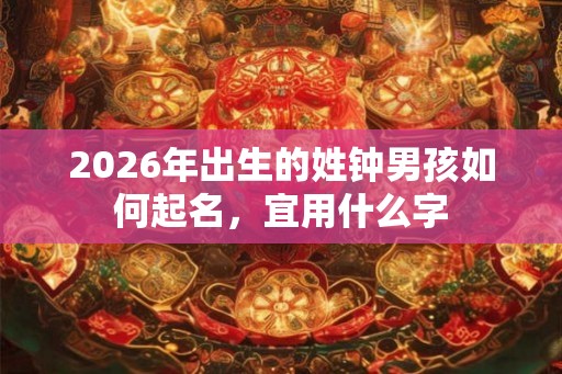 2026年出生的姓钟男孩如何起名，宜用什么字