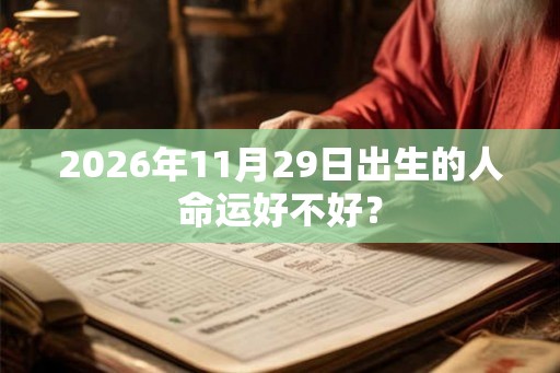 2026年11月29日出生的人命运好不好? 2026年11月29日出生的人命运好不好?