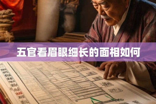 五官看眉眼细长的面相如何